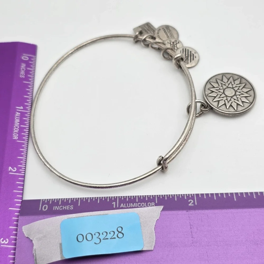 ALEX & ANI 'New Beginnings' Bracelet Charm Bangle Rafaelian Silver‎ Made In USA